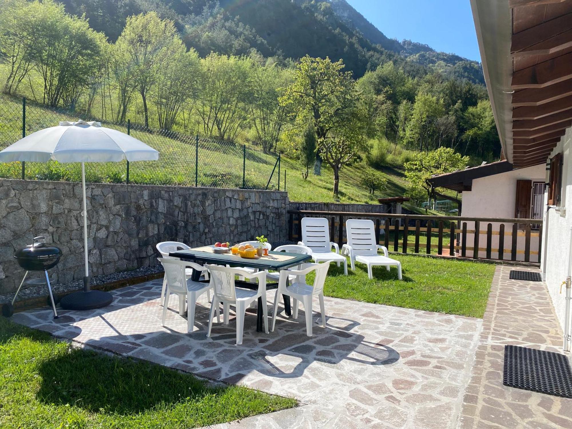Casa Carla, Bis 4 Personen, Garten, Balkon Mit Blick Auf Den See Und Die Berge Crone Eksteriør billede